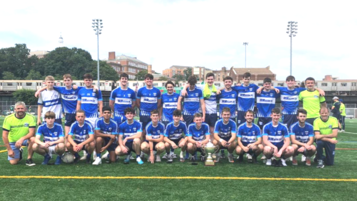 The victorious Rangers side that one the New York U20 football championship Sunday
