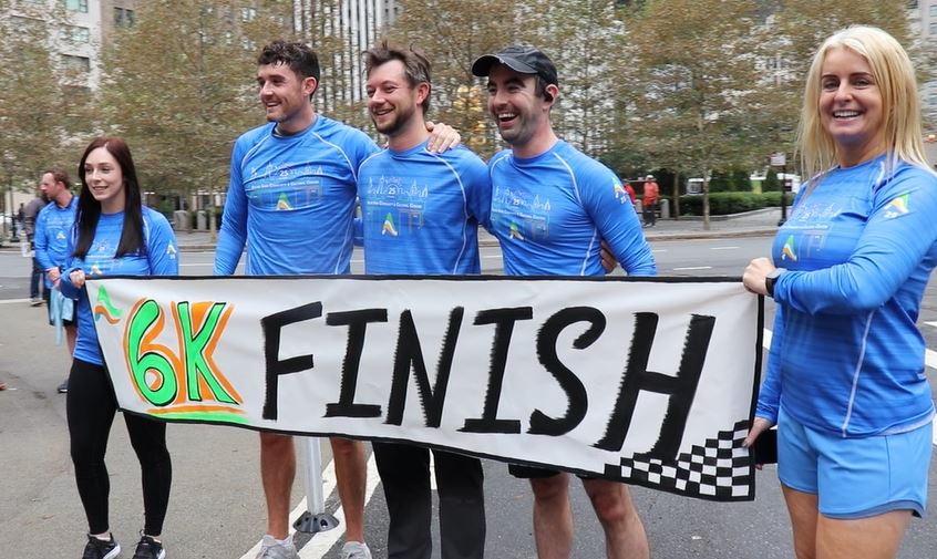 The Top 3 finishers of the 6 Weeks to 6 km run at Central Park Saturday (Photo by Michael Dorgan, The Long Hall Podcast)