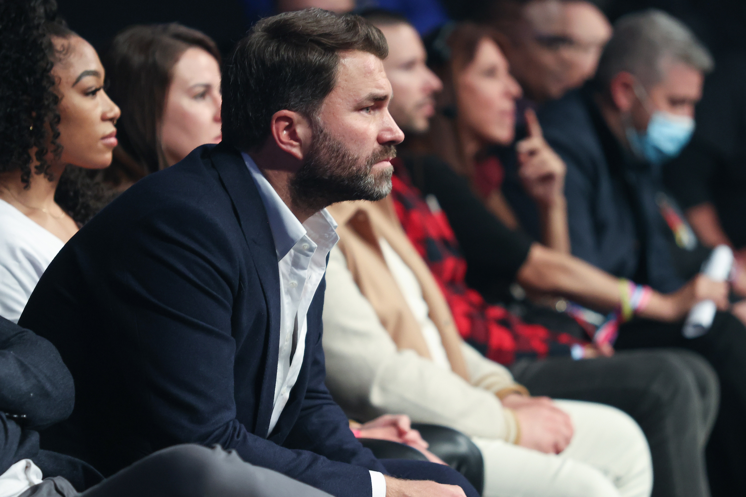 Matchroom promoter Eddie Hearn was at SNHU Arena in Manchester, NH Friday for O'Toole's fight. Credit: Melina Pizano/Matchroom.