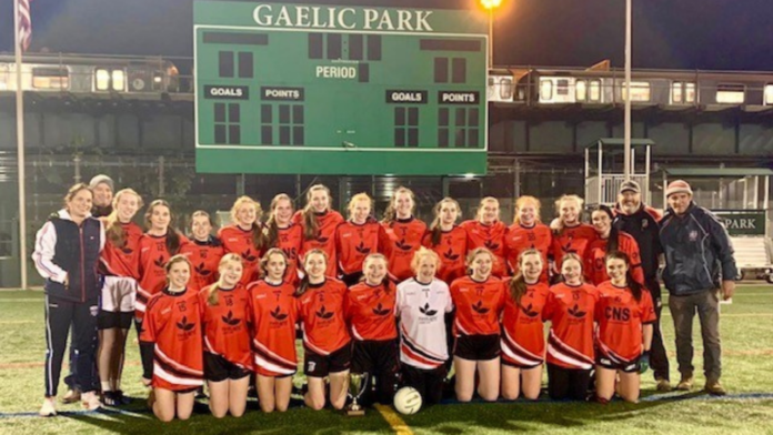 The Celtanta panel and management who won the 2021 New York Ladies Junior B Football Championship