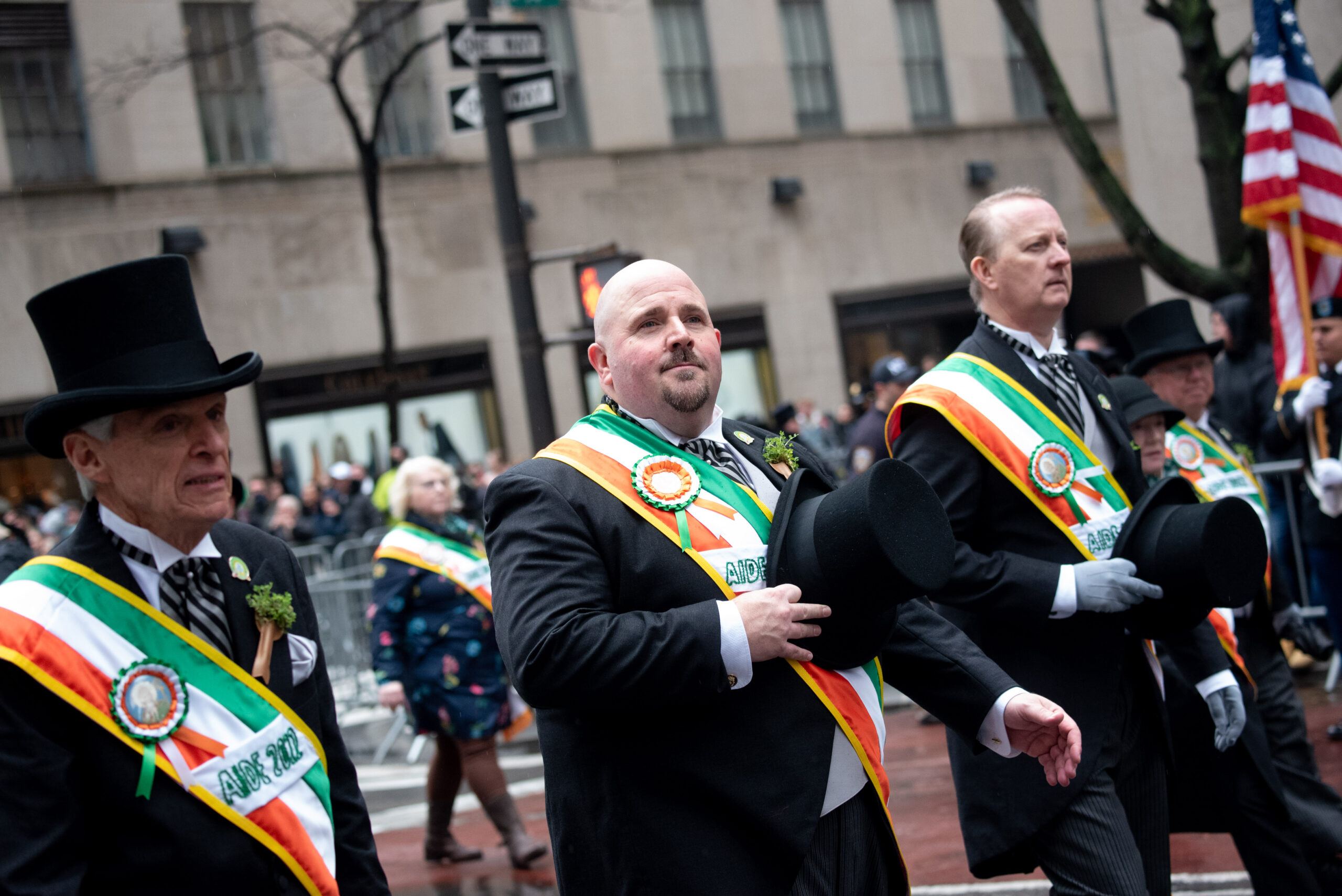 Mayor Eric Adams marches in St. Patrick’s Day Parade on Fifth Avenue in Manhattan on Thursday, March 17, 2022. Michael Appleton/Mayoral Photography Office