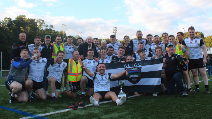 The victorious Sligo NY team after winning the 2022 New York Senior Football Championship (Photo by Sharon Redican)