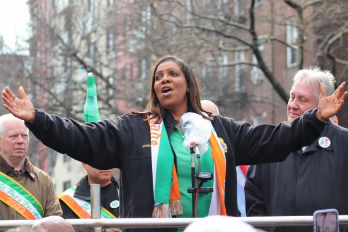 New York Attorney General Letitia James at St. Pats For All (Photo by Michael Dorgan)
